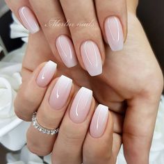 Wedding Gel Nails, Wedding Day Nails, Bridal Nails Designs, Unghie Sfumate, Nails For Bride, Wedding Nails Glitter, Wedding Nail