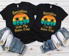 Baecation Black Couples Shirts, Couples Cruise Shirt, Black Couples Vacation Outfits, Couples Cruise Shirts, Couple Trip Shirts, Couples Embracing, Couples Cruise, Couple Cruise, Couple Png