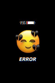 an emoticive smiley face with the word error on it