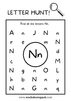 the letter hunt worksheet for kids