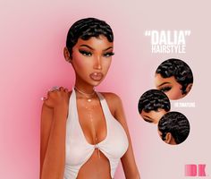 "Amina" Hairstyle 💕Hello loves, I'm making these beautiful short hair styles available for your sims to wear a lot, "Dalia" is short hair with curls and has 18 hair colors, "Amina" is short hair wi… Sims 4 Pixie Cut, Sims 4 Bob Hair Cc, Short Hair With Curls, Sims Folder, Beautiful Short Hair, Hair With Curls, Feminine Hair, Japanese Drawing, Sims Outfits