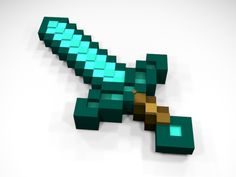 an image of a lizard that is made out of green blocks and gold cubes