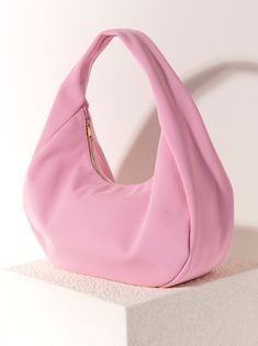 Shiraleah Bella Hobo, Pink Cos Bags, Hobo Bag Patterns, Pink Accessories, Diy Tote Bag, Vegan Leather Bag, Simple Outfit, Pretty Bags, How To Make Handbags, Strap Top