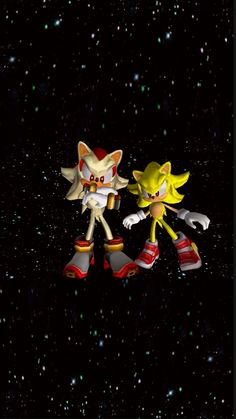 sonic and tails running through space together