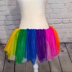 Bought From Target Tutu- Rainbow Colored Tulle Elastic Skirt Nwt-Never Worn Perfect For Pride, Festivals Or Cos Play! One Size Fits Most But Would Say It’s A Juniors Medium-Ish Does Have A Stretchy Elastic Waistband See Pics For Measurements Pink Mini Skirt For Costume Party, Multicolor Skirt For Costume Party, Multicolor Tulle Skirt For Spring, Rainbow Skirt For Spring Party, Multicolor Tiered Skirt For Party, Multicolor Tiered Mini Skirt For Party, Party Multicolor Tiered Skirt, Mens Layering, Elastic Skirt