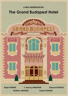 the grand budapest hotel is featured in this poster