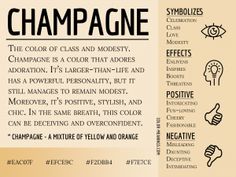 an info sheet describing the different types of chapagne and how to use them