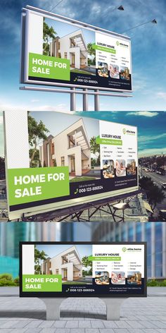 an advertisement for a real estate is shown in this graphic style, with the words home for sale on it