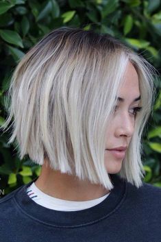 Belage Hair, Balage Hair, Bob Haircut For Girls, Bob Haircuts For Women, Girl Haircuts, Bob Haircuts, Short Bob Hairstyles, Blonde Bob, Blonde Balayage