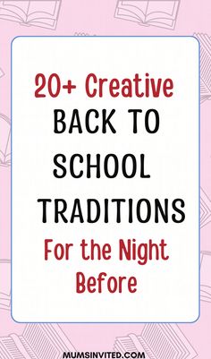 the back to school book with text over it that reads, 20 + creative back to school