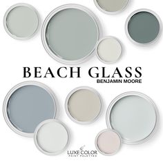 the beach glass paint colors are available in several different shades and sizes, including light grays