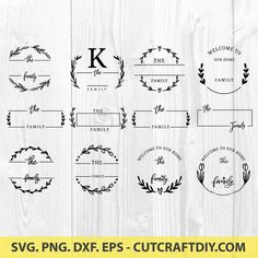 the family tree svg files