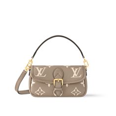 LOUIS VUITTON® - Nano Diane - Bicolore Tourterelle Creme Micro Bags, Trunk Bag, Best Wallet, Belt Style, Wallet Pouch, Monogram Bag, Silver Jewelry Fashion, Monogrammed Leather, Fashion Jewelry Earrings