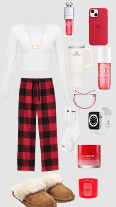 #winterfit #christmas #iwishitwaschristmas #preppy Preppy Christmas Pjs, Pijama Outfit, Preppy Christmas Outfit, Preppy Products, Cozy Christmas Outfit, Christmas Fashion Outfits, Christmas Preppy, Burr Basket