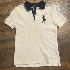 Can Be Dressed Up Or Down. Perfect For Your Little One. From Pet/Smoke Free Home Navy Short Sleeve Ralph Lauren Top, Navy Ralph Lauren Short Sleeve Tops, Ralph Lauren Navy Short Sleeve Tops, Blue Cotton Ralph Lauren Polo Shirt, White Short Sleeve Ralph Lauren Polo Shirt, Navy Ralph Lauren Cotton Tops, White Ralph Lauren Polo Collar Shirt, Fitted White Ralph Lauren T-shirt, White Fitted Ralph Lauren T-shirt