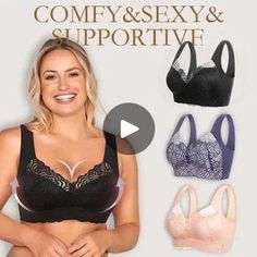 574K views · 1.8K reactions | Flolyed Shop | The Ultimate Lift & Support Lace Plus-Size Bra (buy 1 get 2) is designed to provide unrivalled comfort and support 👙✨
💖🌹 Feel beautiful, feel supported!... | By Flolyed Shop | Facebook Plus Size Bra, Feel Beautiful, How To Feel Beautiful, Buy 1, Bra Sizes, Plus Size, Bra, Lace, Design