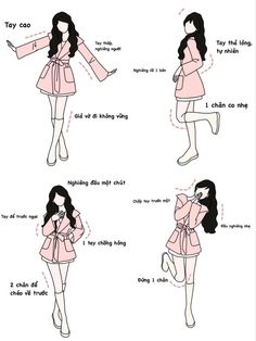 the instructions for how to wear a pink coat