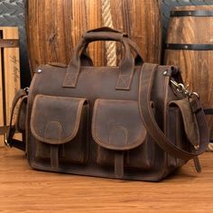 Vintage Handmade Leather Bags & Accessories – ROCKCOWLEATHERSTUDIO Crossbody Laptop Bag, Laptop Bag Men, Leather Organizer, Leather Backpack For Men, Bag Craft, Leather Briefcase Men, Leather Portfolio, Leather Crafts, Leather Laptop Bag