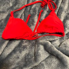 Never Worn Good Condition No Flaws Size Medium Red Triangle, Womens Swim, Swimming, Size Medium, Red, Women Shopping, Color