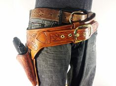 Hey, I found this really awesome Etsy listing at https://www.etsy.com/listing/95868080/1911-gunfighter-belt-and-holster-gun Revolver Holster, Riding Chaps, Cowboy Gear, Self Defense Tools, Cowboy Belt, Magazine Pouches, Leather Gear, Tool Belt, Western Leather