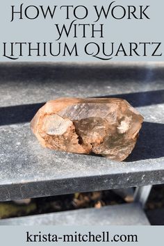 How To Work With Lithium Quartz Krista N. Mitchell https://krista-mitchell.com/blog/howtoworkwithlithiumquartz Lithium Quartz Meaning, Healing Crystals Decor, Healing Beads, Crystal Work, Honey Calcite, Crystal Healer, Crystal Energy, Crystal Therapy