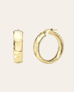 Flaunt your fierce fashion sense with these 14k Gold Bubbled Flat Hoop Earrings—golden, bold, and unapologetically stunning. Available in three sizes to match any vibe, slip them on and let your style do all the talking, because honey, these hoops are all about making an entrance. Outer Diameter: Approx. 27mm Inner Diameter: Approx. 24.5mm Width: Approx. 7.5mm Total Weight: Approx. 5.4 grams (per pair) Standard Production: 5-8 business days Rush Order Production: 2-5 business days Shipping: Sele Luxury 14k Gold Round Huggie Earrings, 14k Yellow Gold Hoop Earrings With Shiny Finish, 14k Yellow Gold Hoop Earrings For Everyday Luxury, Everyday Luxury 14k Yellow Gold Hoop Earrings, Luxury Tarnish Resistant Hoop Huggie Earrings, 14k Gold Tarnish-resistant Hoop Earrings For Everyday Luxury, Luxury Hoop Jewelry With Shiny Finish, Yellow Gold Hoop Earrings With Shiny Finish, 14k Gold Hoop Earrings For Everyday Luxury