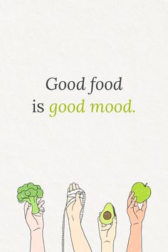 Green Fruits And Vegetables, Vegetable Illustration, Healthy Quotes, Quote Template, Nutrition And Dietetics, Food Quotes, Good Health Tips