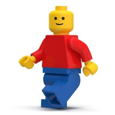 a lego man is standing in front of a white background