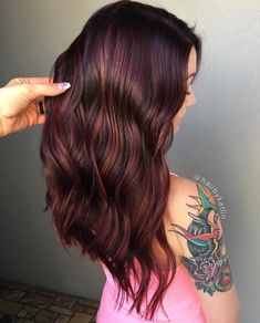 Burgundy Hair Colors, Burgundy Hairstyles, Burgundy Hair With Highlights, Short Burgundy Hair, Deep Burgundy Hair, Red Burgundy Hair Color, Burgundy Red Hair, Dark Burgundy Hair, Burgundy Hair Dye