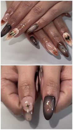 Dune Inspired Nails, Coachella Nails, Acrylic Nails Almond Shape, Romantic Nails, Gothic Nails, Almond Acrylic Nails, Festival Nails, Minimalist Nails, Fabulous Nails