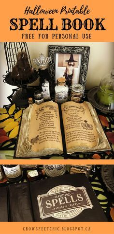 an open book sitting on top of a table next to candles and other items in front of it