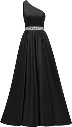 Prom Dresses Long Black, Farewell Dresses, Floral Prom Dress, Black Gown Dress, Terno Slim, Evening Fashion, Black Ball Gown, Long Gown Design, One Shoulder Prom Dress