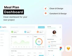 the dashboard is clean and ready to be used for your next project, or as an app