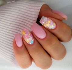 Apr 23, 2023 - Summer Gel Nails Glitter, Easter Themed Nails, Fruit Nail Art, April Nails, Easter Nail, Easter Nail Designs, May Nails, Trendy Nail Design, Easter Nails