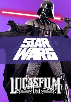 a star wars movie poster with darth vader and the words lucas film on it