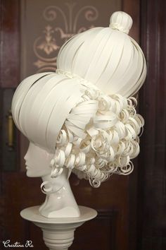 Paper Wig, Paper Wigs, Spring Fashion Week, Paper Costume, Foam Wigs, Paper Fashion, Paper Dress, Paper Hat