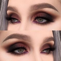 Trucco Smokey Eye, Dark Smokey Eye Makeup, Make Up Mata, Classic Makeup Looks, Dark Smokey Eye, Tutorial Eyeliner, Make Up Designs, Natural Eye Makeup Tutorial, Classic Makeup