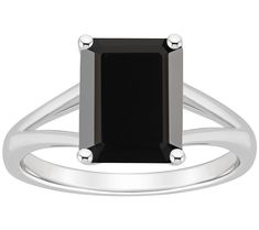 Grab attention by slipping on this contemporary split shank ring that brings the glamour with a dramatic onyx solitaire. From Affinity Gems. Split Shank Ring, Black Onyx Ring, Split Shank, Onyx Ring, Womens Jewelry Rings, Sterling Ring, Emerald Cut, Black Onyx, Sterling Silver Rings