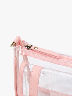 Elevate your event style with our Lila's Clear Crossbody Bag. This chic accessory complies with the clear bag policy. You can pass through security checks quickly and easily at any sporting events, concerts, festivals or any other outdoor activities. Made of premium PVC and vegan leather Gold-colored hardware, waterproof and durable, easy to clean. A transparent and spacious interior makes it easier to access your essentials An adjustable embroidery-patterned strap can be used as a shoulder bag Clear Portable Shoulder Bag For Daily Use, Portable Clear Shoulder Bag For Daily Use, Everyday Portable Clear Bag, Portable Clear Bag For Everyday Use, Portable Clear Bags For Everyday Use, Clear Rectangular Bag With Zipper Closure, Travel Shoulder Bag With Transparent Straps, Functional Clear Bags For Everyday Use, Functional Everyday Clear Bags