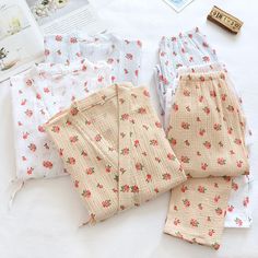 The Baby Strawberry Set Original Pajamas Comfortable Cotton Pajama Party Sets, Comfortable Cotton Sleepwear Sets, Winter Cotton Sleepwear For Lounging, Comfortable White Home Wear Set, Comfortable White Sleepwear Set, Comfortable White Sleep Set, Cozy Cotton Sleepwear For Home, Cotton Pajama Sets For Winter Party, Cotton Pajama Sets For Winter Pajama Party