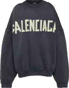 Black Balenciaga, Balenciaga Logo, Jersey Sweatshirt, Fade To Black, Shop Logo, Color Names, Balenciaga, Color Design, Great Deals