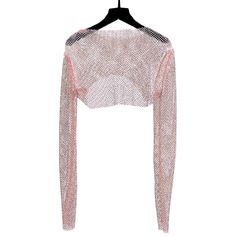 MAKE A STATEMENT WITH OUR NEW UNISEX PREMIUM RHINESTONE MESH LONG SLEEVES CROP TOPFeaturing our Crew Neck Black Mesh Long Sleeves Crop Top with shine-like-diamond top quality rhinestones. This sexy piece will have you subtly sparkling and definitely make you the centre of attention at any festival or party.Colour: Black Mesh, A/B Rainbow Crystals (Available in White/Beige/Pink Color)Materials: Mesh + RhinestonesFront Length: 15cm (5.90 Inches)Back Length: 28cm (11 Inches)Shoulder: 40 ~ 45cm (15. Diamond Top, Mesh Long Sleeve, Black White Pink, Pink Beige, White Beige, Black Mesh, Long Sleeve Crop Top, 11 Inches, Pink Color