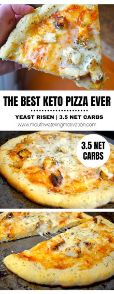 the best keto pizza ever yeast rising, 13 net cars and 3 5 net carbs