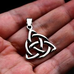 Silver Irish Celtic Triquetra Trinity Knot Pendant Necklace For Men Women 24" | eBay Durable Symbolic Jewelry As A Gift, Symbolic Jewelry As A Gift, Celtic Triquetra, Men Jewellery, Trinity Knot, Irish Celtic, Daily Jewelry, Necklace For Men, Men's Necklace