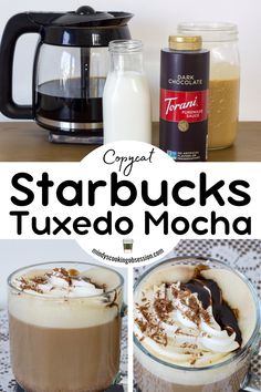 starbuck's tuxedo mocha is an easy and delicious drink to make at home