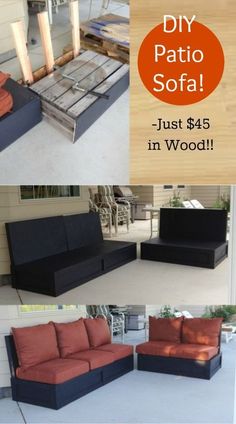 some couches that are sitting on the ground