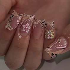 Quinceanera Nails, Butterfly Rhinestone, Nails Today, Nail Remover, Butterfly Decor, Nails Fake, New Nail Art, Manicure Kit, Fake Nail