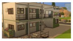 Sims 4 Del Sol Valley Apartments, Sims 4 Motel Lot, Sims 4 Lots Download, Bloxburg Motel, Sims 4 Hotel, Sims Apartment, Old Motel, Ts4 Lots