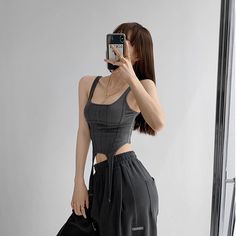 CM Bust Length S 62 59 M 66 60 L 70 61 XL 74 62 Note: (1 inch = 2.54 cm, 1 cm = 0.39 inch) Fabric Type: BroadclothMaterial: PolyesterStyle: High StreetClothing Length: ShortDecoration: BacklessModel Number: 222817Gender: WOMENPattern Type: SolidAge: Ages 18-35 Years OldTops Type: Tank TopsItem Type: Tops Woman Streetwear, White Tank Top Women, Evening Mini Dresses, Red Swimwear, Striped Knitted Sweater, Simplicity Dress, Office Dresses For Women, Style Vest, Vintage Swimsuits