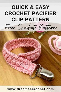 a crocheted leash with the words quick and easy crochet pattern on it